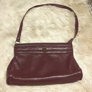 Vintage oxblood Etienne Aigner shoulder bag